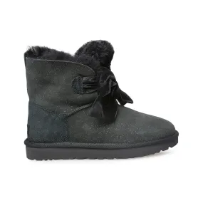 UGG Gita Twinkle Bow Mini Black Boots - Women's