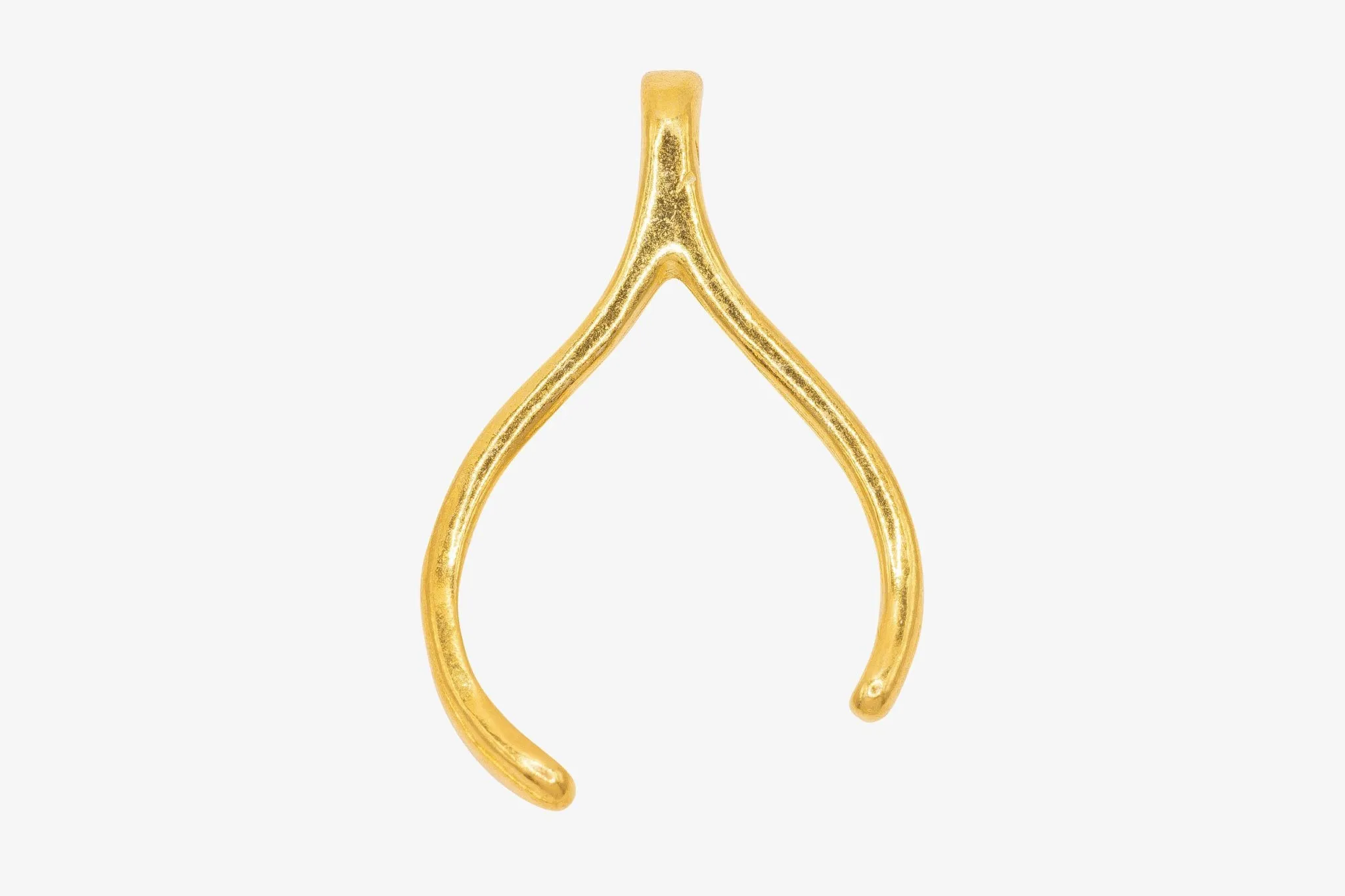 Wishbone Charm Wholesale 14K Gold, Solid 14K Gold, 320G