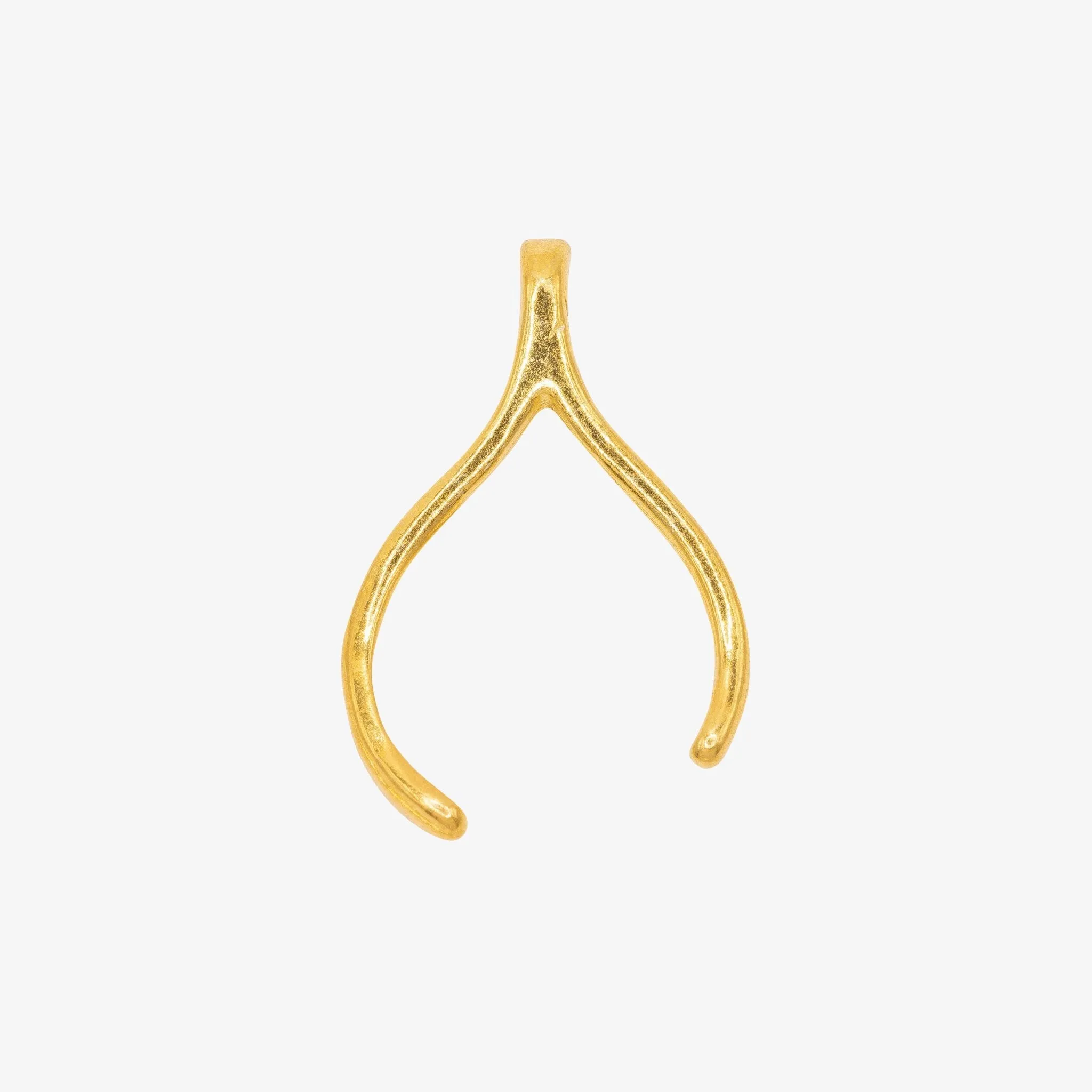 Wishbone Charm Wholesale 14K Gold, Solid 14K Gold, 320G